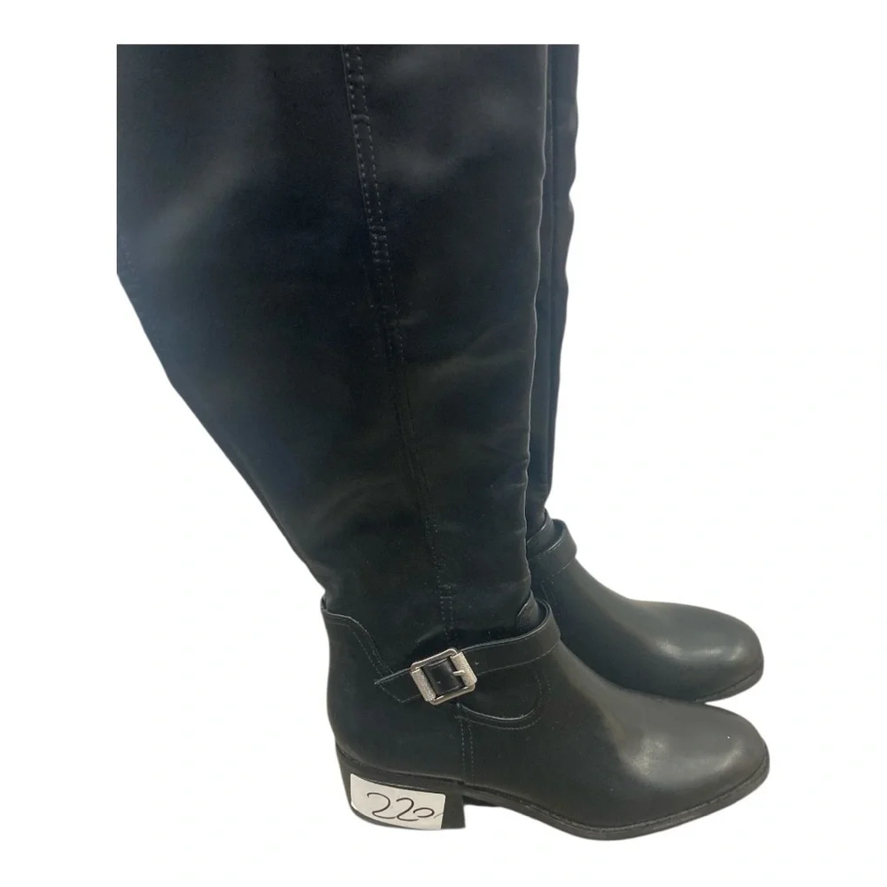 DV by Dolce Vita Shiny Black Boots knee high size 7.5